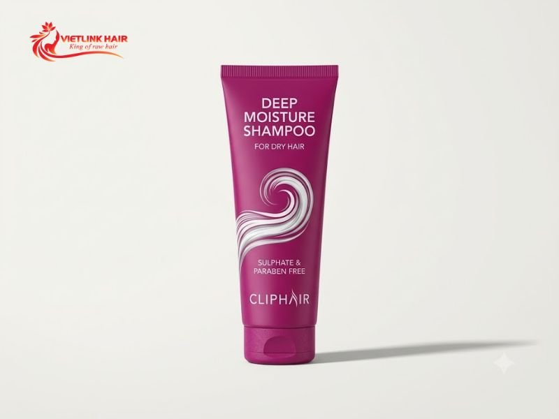 Cliphair Deep Moisture Shampoo for moisture-focused extension care.