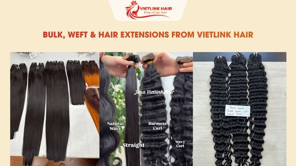 Bulk, Weft & Hair Extensions from VietLink Hair