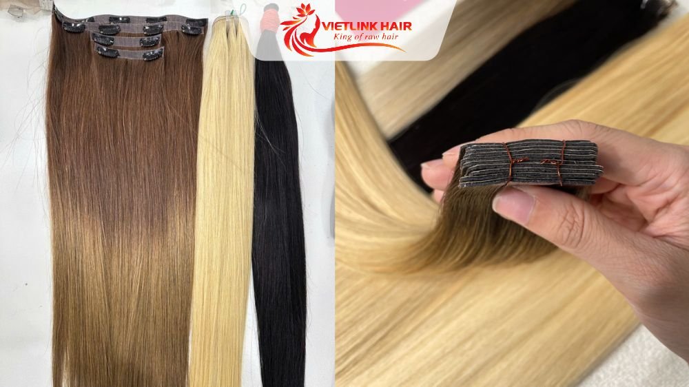Clip-In, Keratin Tip, and Tape-In Extensions