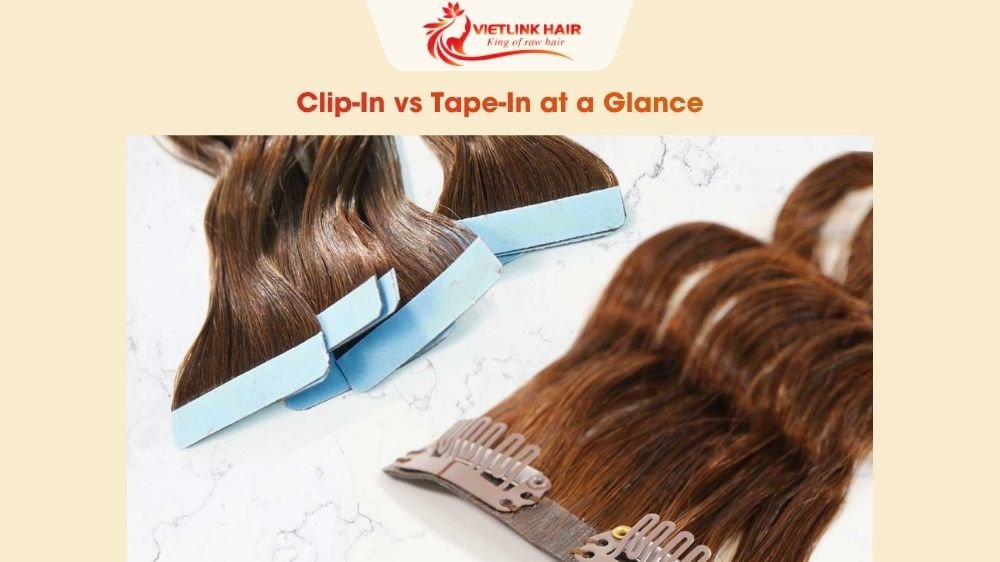Clip-In vs Tape-In at a Glance