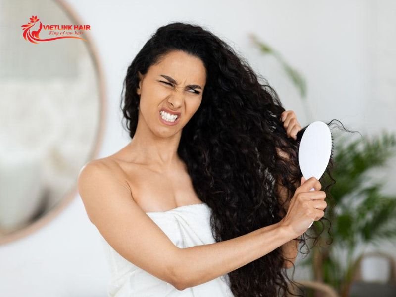 Brushing Hair from Roots to Ends Incorrectly