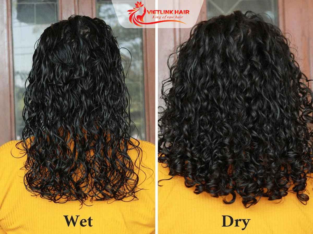 Dry length reveals true curl shrinkage