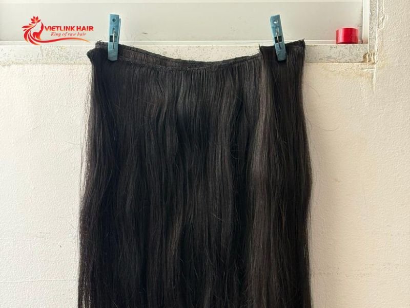 Let the extensions dry completely before styling or storing them.