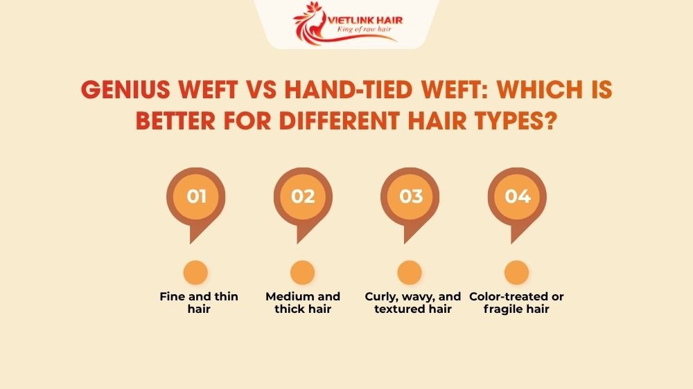 Genius Weft vs Hand-Tied Weft: Which Is Better for Different Hair Types?