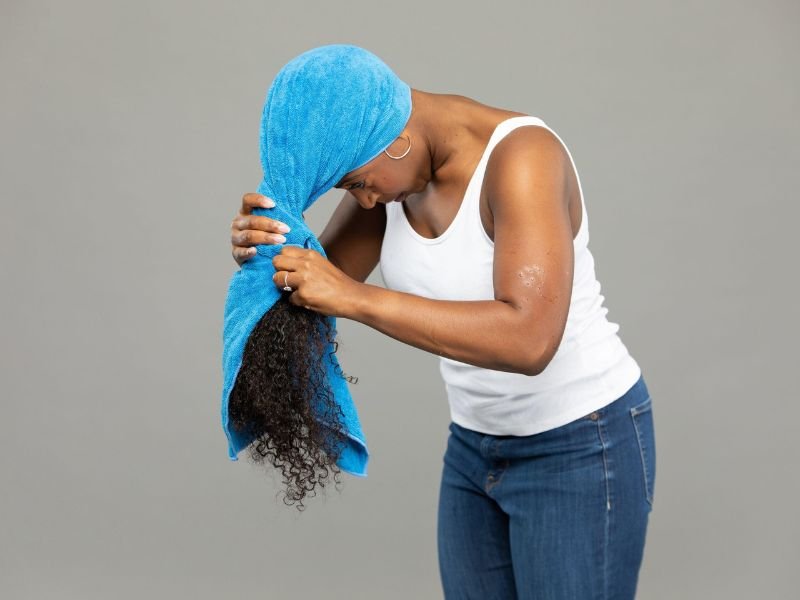 Gentle drying reduces friction and helps prevent frizz.