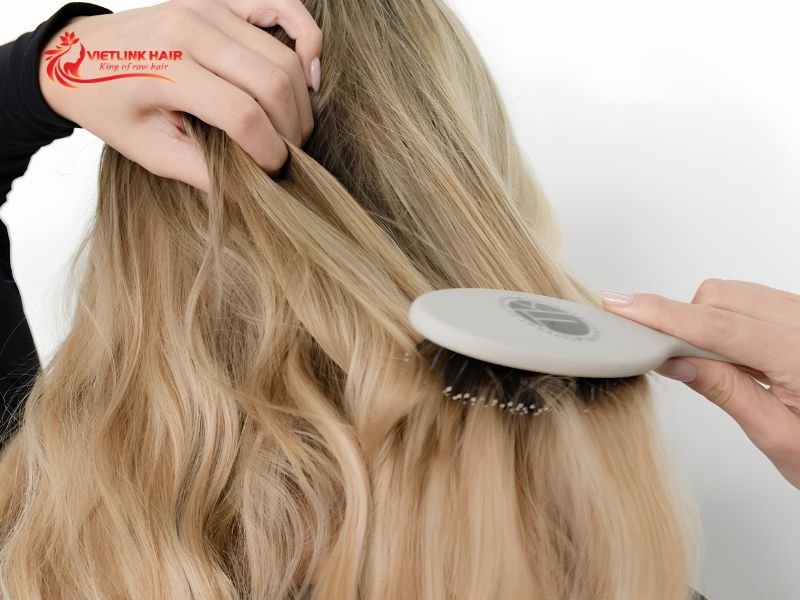How to Brush Hair Extensions Without Damage