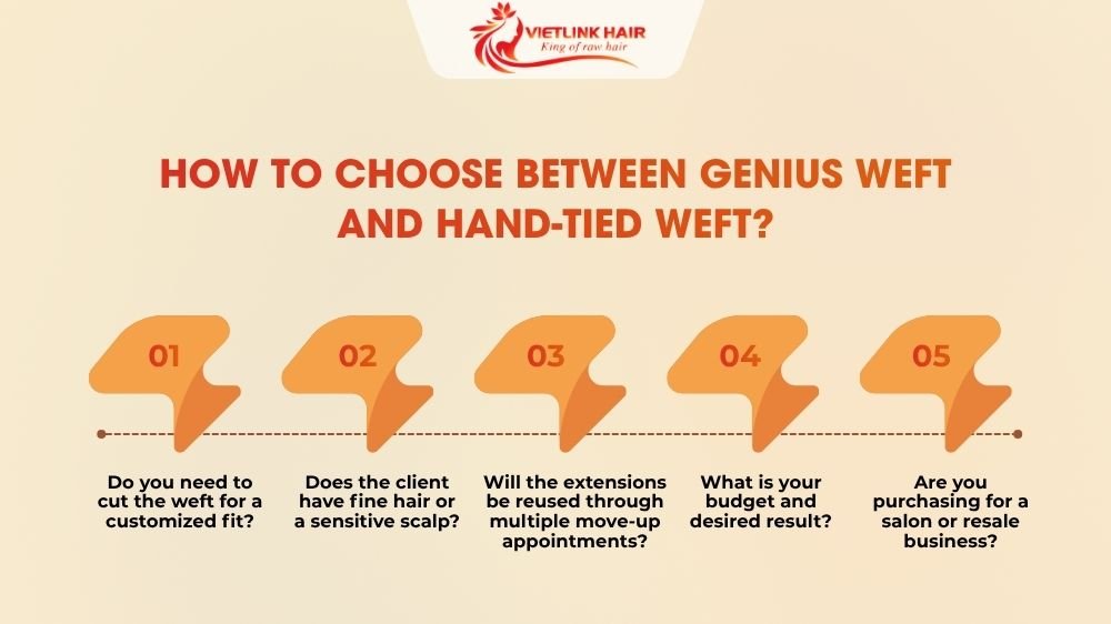 How to Choose Between Genius Weft and Hand-Tied Weft