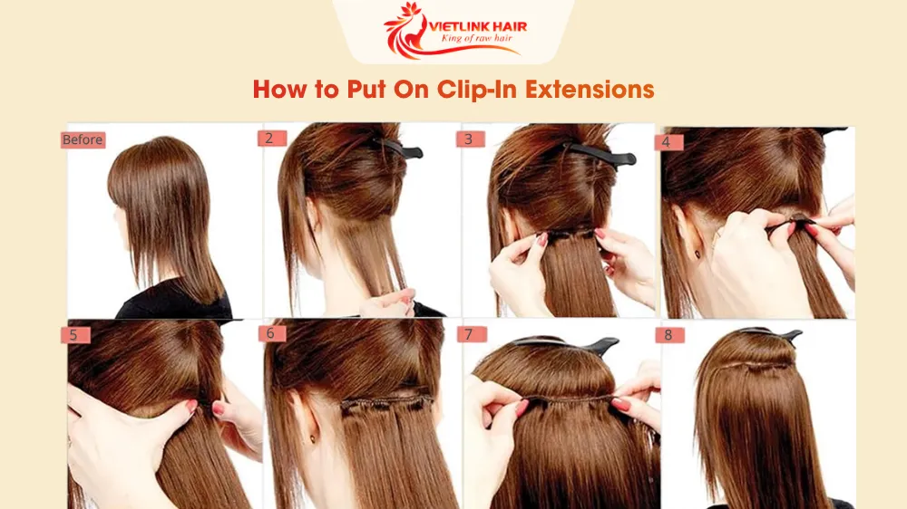 How to Put On Clip-In Extensions