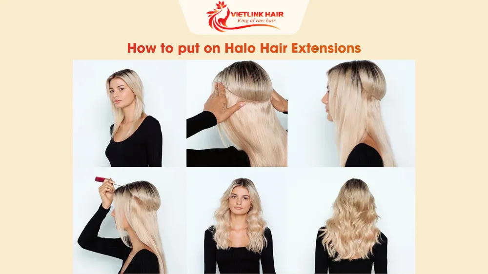 How to put on Halo Hair Extensions