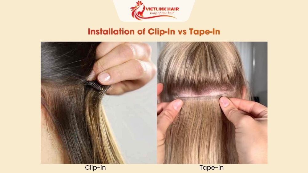 Installation of Clip-In vs Tape-In