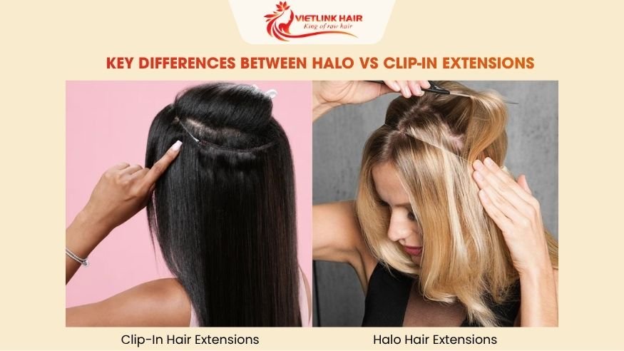 Key Differences Between Halo vs Clip-In Extensions
