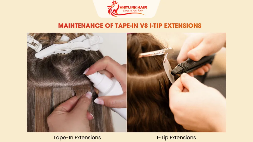 Maintenance of Tape-In vs I-Tip Extensions