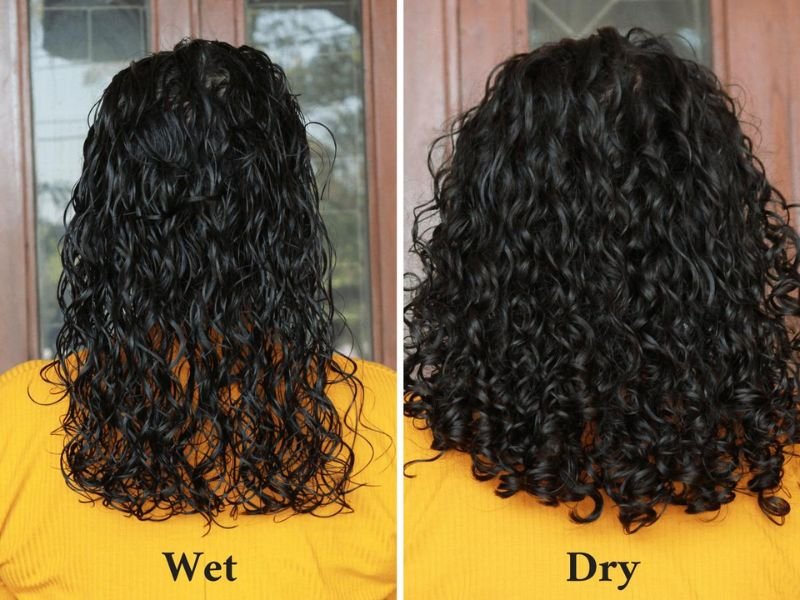 Dry length reveals true curl shrinkage