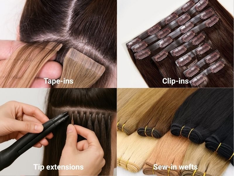 Match the attachment method to curl density