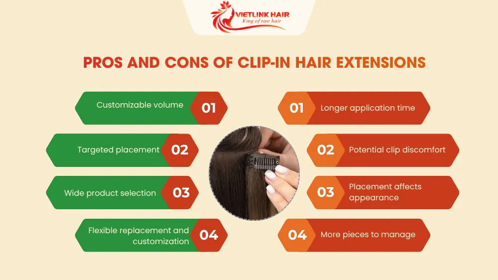 Pros and Cons of Clip-In Hair Extensions