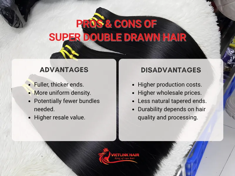 Pros & Cons of Super Double Drawn Hair