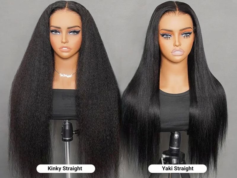Yaki is smoother; Kinky is fuller and more textured.