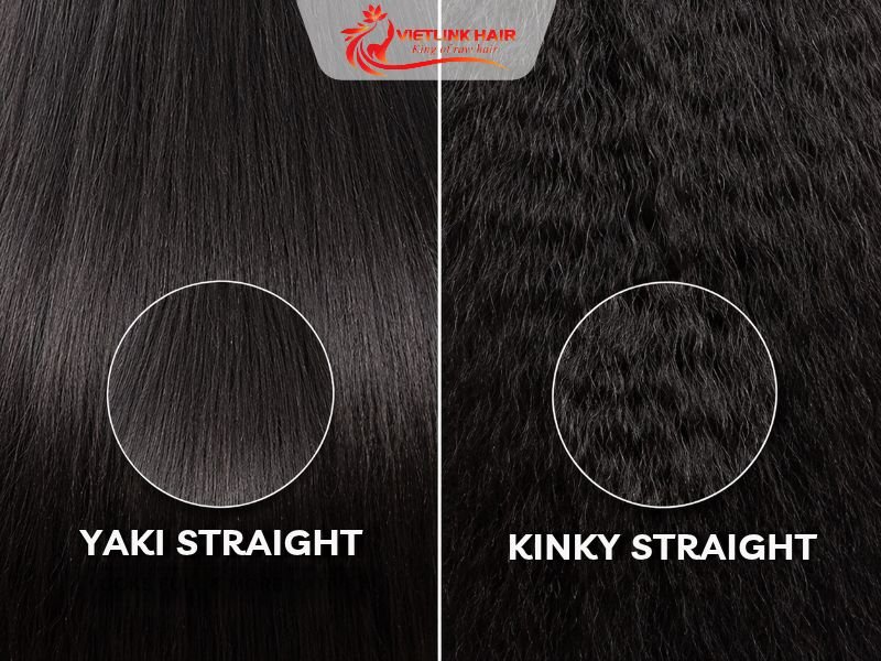 Yaki Straight vs Kinky Straight: texture, volume, and finish compared.