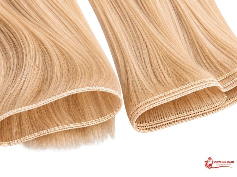 hand tied vs machine weft